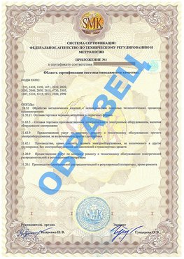 Приложение 1 Воскресенск Сертификат ГОСТ РВ 0015-002